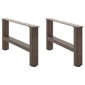Noge za klub stolic prirodni celik 2 kom 70 x (30-31) cm celik