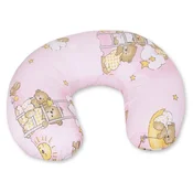 shumee Snemljiva blazina za hranjenje v obliki fižola - Pink Teddy Bears
