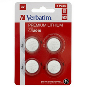 Verbatim CR2016 lithium baterija 3V 4PACK 49531 ( CR2016V4/Z )