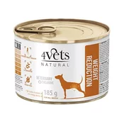 4Vets Natural Dog Veterinarska Dijeta Weight Reduction 185g