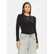 Tommy Jeans Bluza DW0DW20178 Črna Slim Fit