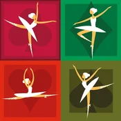 YAZZ Kvadratna sestavljanka Balerina 1023 kosov