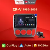 Junsun V1 Wireless Carplay 256GB 2Din Android Auto Car Radio For Honda CR-V CRV 1995 – 2001 Multimedia Player GPS Autoradio
