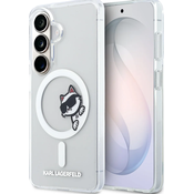 Karl Lagerfeld IML Choupette Peekaboo Logo Magnetic Zadnja maska za Samsung Galaxy S26 Transparent