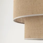 TK Lighting Talna svetilka Calisto, juta, valj, naravno rjava, višina 155 cm - Dnevna soba/jedilnica - naravno rjava, črna - Tkanine/tekstil