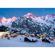 Ravensburger - Puzzle Čudovite gore: Bernese Oberland, Murren v Švici - 1 000 kosov