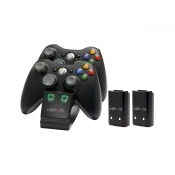 Venom VS2891 Xbox 360 black double polnilec + 2 bateriji Xbox 360