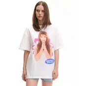 Cropp - Bela majica s printom Britney Spears - white