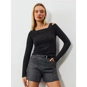 Sinsay - Bluza sa dodatkom viskoze i slojevitim izrezom - steel blue
