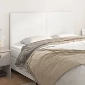 Vidaxl vidaXL Vzglavje postelje, 4 kosi, belo, 90x5x78/88 cm, umetno usnje