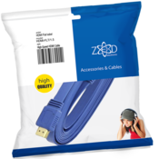 ZED electronic HDMI kabl, plosnati, 1.5 met, ver. 2.0, 3D, Ethernet - HDMI-FLT/1,5