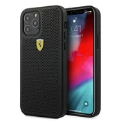 Ferrari FESPEHCP12LBK trdi ovitek za iPhone 12 Pro Max 6,7 črno/črno, perforiran