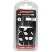 Two Tones Balls 10mm POP UP 12 kosov černá/bílá
