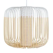 Forestier viseča svetilka Bamboo M viseča svetilka, O 45 cm, bela - Dnevna soba/jedilnica - Dizajn - Bambus