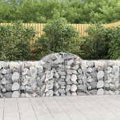 Vidaxl Obokane gabion košare 20 kosov 200x50x80/100 cm cinkano železo