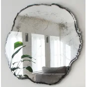 Casa Padrino luxury wall mirror in tree disc design white/black 101 x 2.5 x H. 98 cm - Living room mirror - Bedroom mirror - Wardrobe mirror - Luxury furniture - Luxury interior - Luxury quality