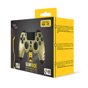 Steelplay - Slim Pack - brezžični krmilnik - zlata (JVAMUL00155) PS4