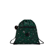KIPLING Vreča nahrbtnik Supertaboo smaragd/temno zelena/rdeča/bela
