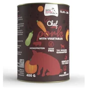 SYTA MICHA Chef Pork with vegetables - mokra hrana za pse s svinjino in zelenjavo 400g