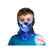 Otroški obrazni šal SKULL TECH | BLUE CROW