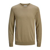 JACK & JONES Muški džemper 12208364, Bež