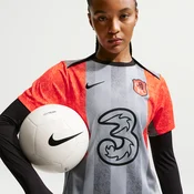 Chelsea F.C. Academy Pro SE Womens Nike Dri-FIT Football Pre-Match Short-Sleeve Top - Grey