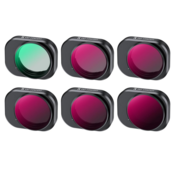 K&F 6pcs Filter Kit,(CPL+ND4&PL+ND8&PL+ND16&PL+ND32&PL+ND64&PL), lens HD, one side coated with anti-
