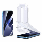 Joyroom easy fit celozaslonsko kaljeno steklo s stojalom za pritrditev za iphone 14 (6,1) (jr-dh09)