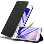 Cadorabo Cadorabo Ohišje, združljivo z Motorola MOTO G4 / G4 PLUS v klasična črna - Zaščitni ovitek z magnetnim zapiranjem, stoječo funkcijo in režo za kartice, (20564282)
