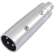 Omnitronic Omnitronic 30226566 XLR adapter [1x ženski cinch konektor - 1x XLR vtič 3-polni] srebrna, (20428047)