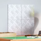 Vidaxl Aluminijasti šahovnični plošče 4 kos Protizdrsne 20x20 cm