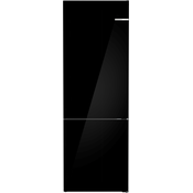 Serie 6, Samostojeći hladnjak sa zamrzivačem na dnu, staklena vrata, 203 x 70 cm, Crna, KGN49LBCF - Bosch