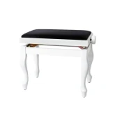 Piano STOL Deluxe klasika bel mat/črn sedež 130.340
