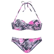 BUFFALO Bikini siva/svetlo roza/črna/bela