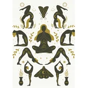 PLAKAT Joga za domači studio 50x70 cm meditacija