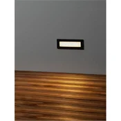 ECHO UGRADBENA ZIDNA SVJETILJKA LED,3000K,IP54-CRNA NL9030809