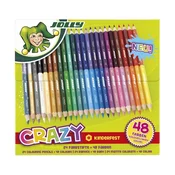 JOLLY Superstick Crazy dvostruki kraj bojice pribor 24 db/48 boja
