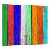 shumee STEKLENA PLOŠČA ZA KUHINJO 65x60 Barvita