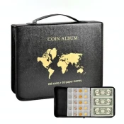 INF Komplet albumov za zbiranje kovancev - črn, (22104960)