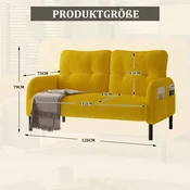 SONNENH Kavč, rumena, naslonjalo, za dnevno sobo