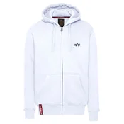 ALPHA INDUSTRIES Jopa na zadrgo črna/bela