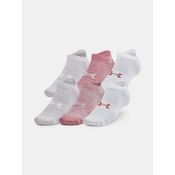 Carape za tenis Under Armour Unisex Essential No Show Socks 6P - pink elixir/halo gray