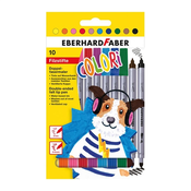 Faber-Castell - Flomastri Eberhard Faber Colori, obojestranski, 10 kosov