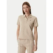 Lacoste Polo majica DF3364 Svetlo bež Slim Fit