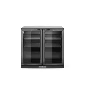Barski hladilnik z dvojnimi vrati, Arktic, 158 L, črn, 230 V/160 W, 530x900x(V)870 mm