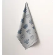 Kuhinjska krpa 50 x 70 cm, skodelice - modra