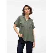VERO MODA Bluza VMBumpy  sivkasto zelena