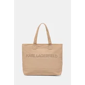 Karl Lagerfeld Nakupovalna torba ESSENTIAL  bež