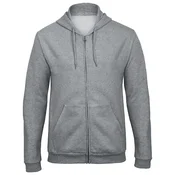 MAJICA DUGI RUKAVI ZIP B&C ID.205 270G SVIJETLO SIVA 2XL