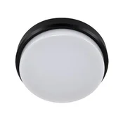 Ideus Hermetična LED stropna svetilka črna 12W 4100K IP65 ARON 03800